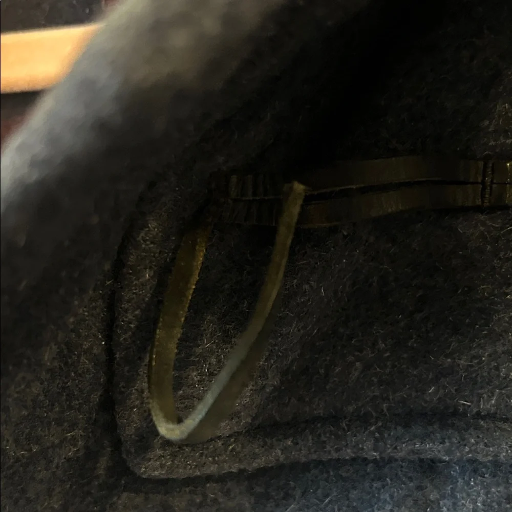 Rare Vintage 60s Men's Boiled Wool Navy Toggle Joseph Horne Coat - Picture 4 of 8